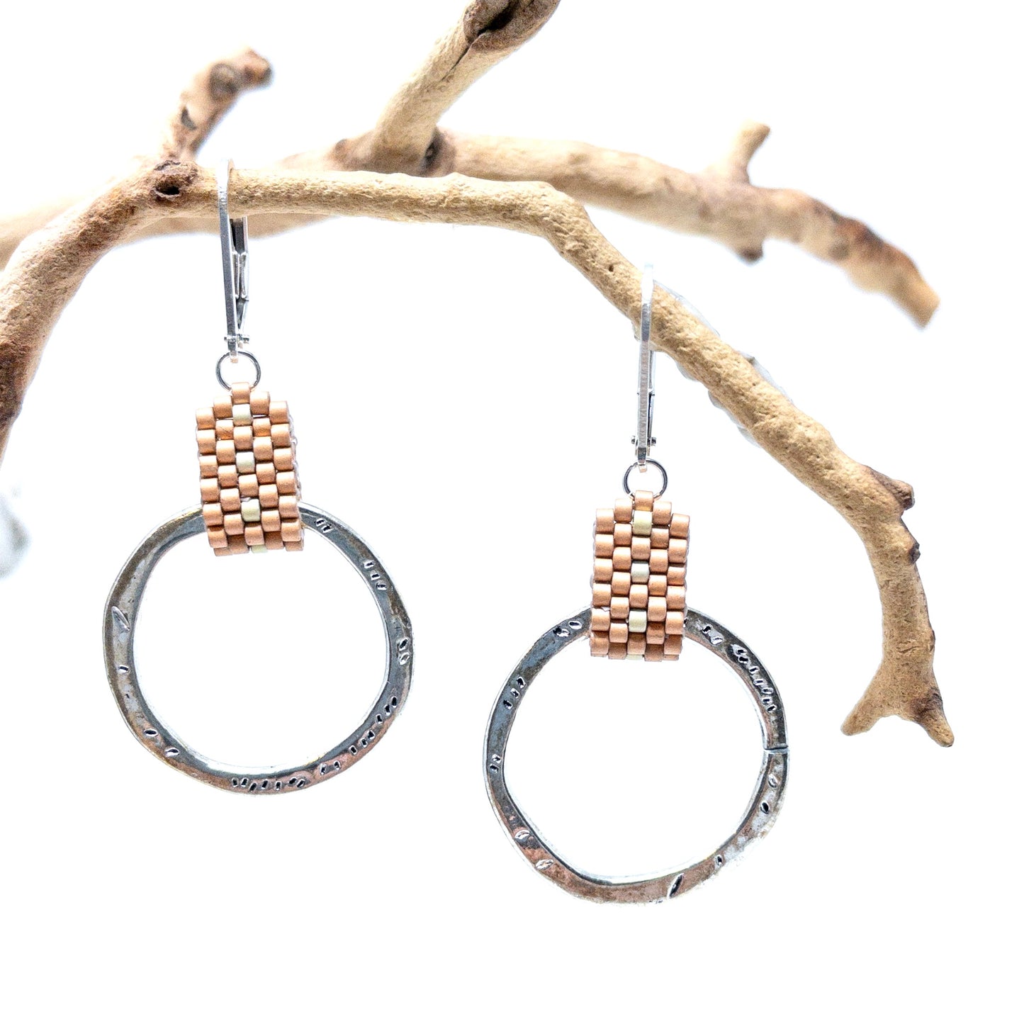 Hoop Earrings - pewter
