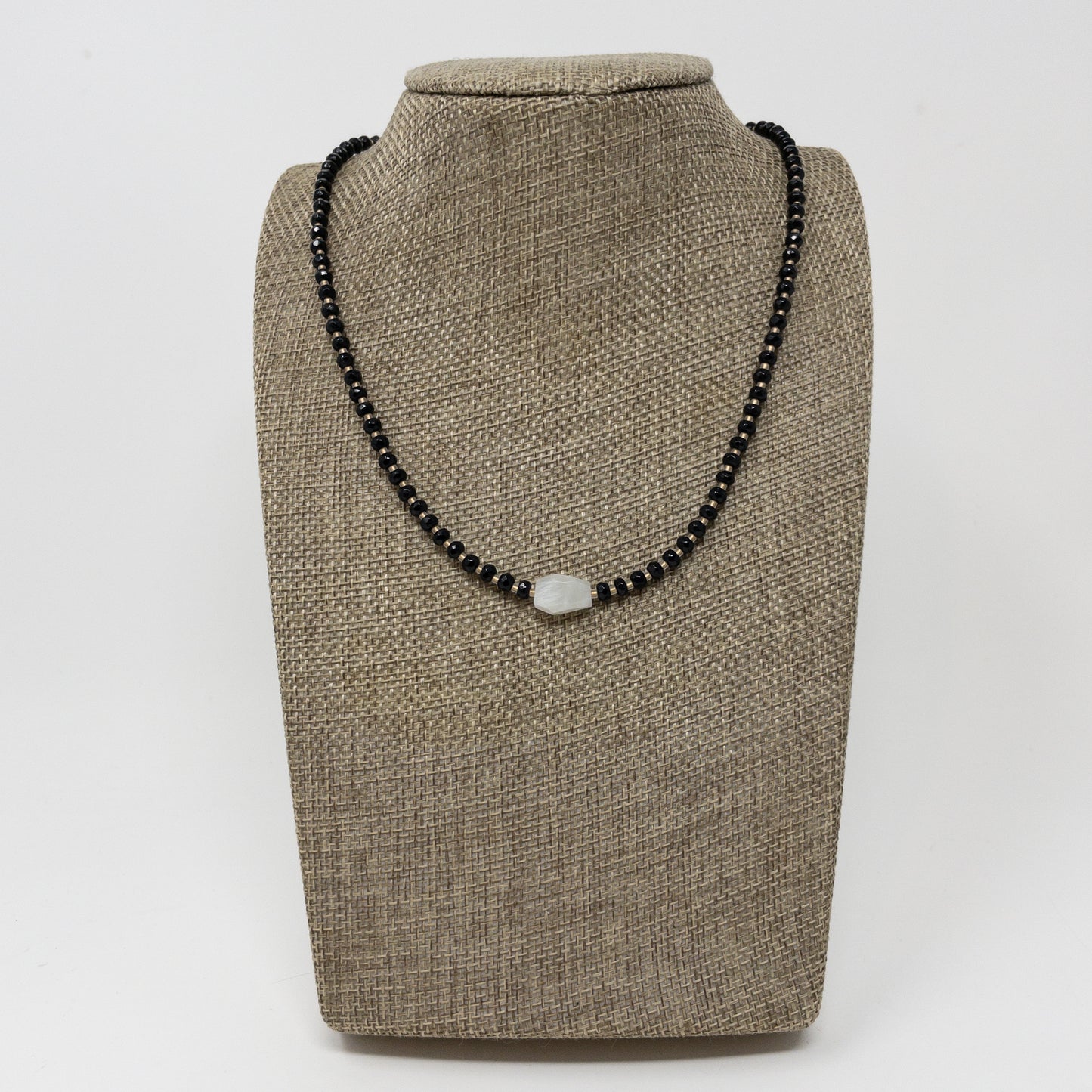 Onyx & Moonstone Necklace
