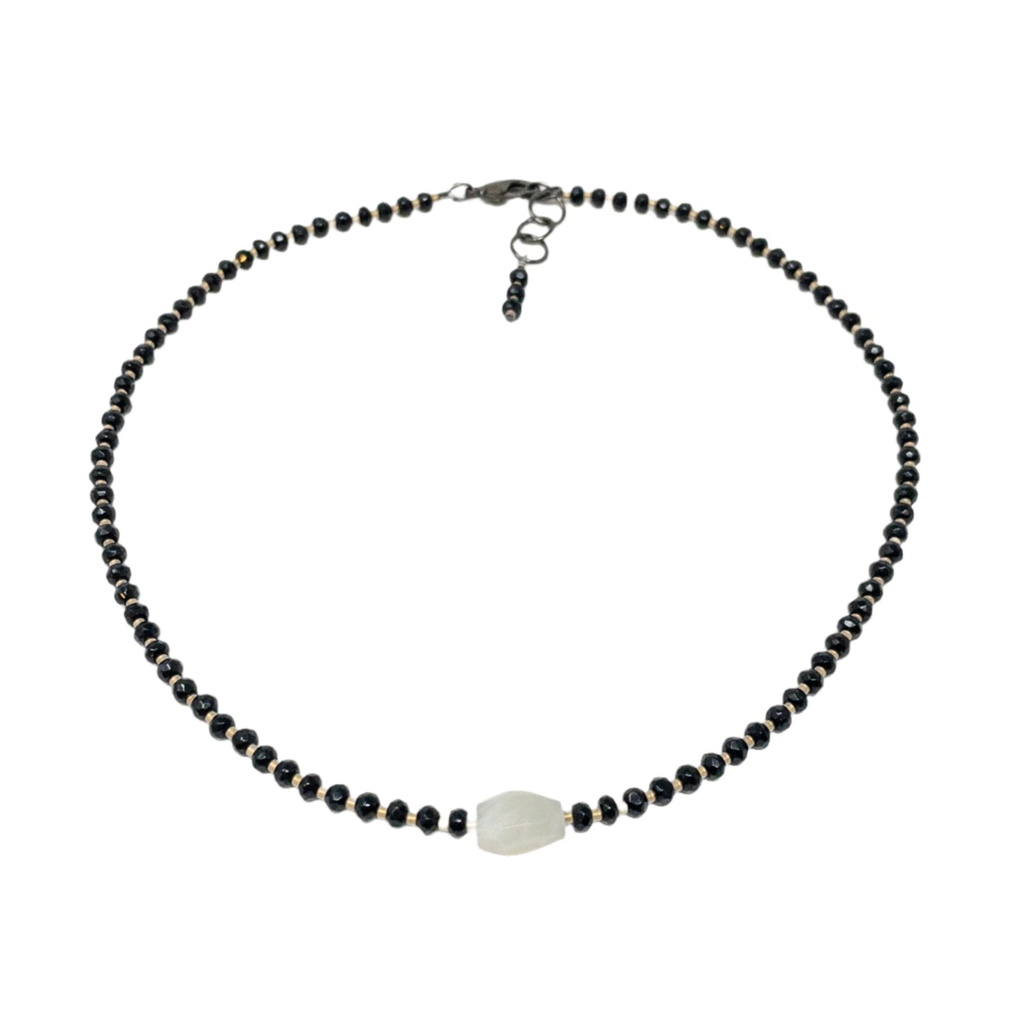 Onyx & Moonstone Necklace