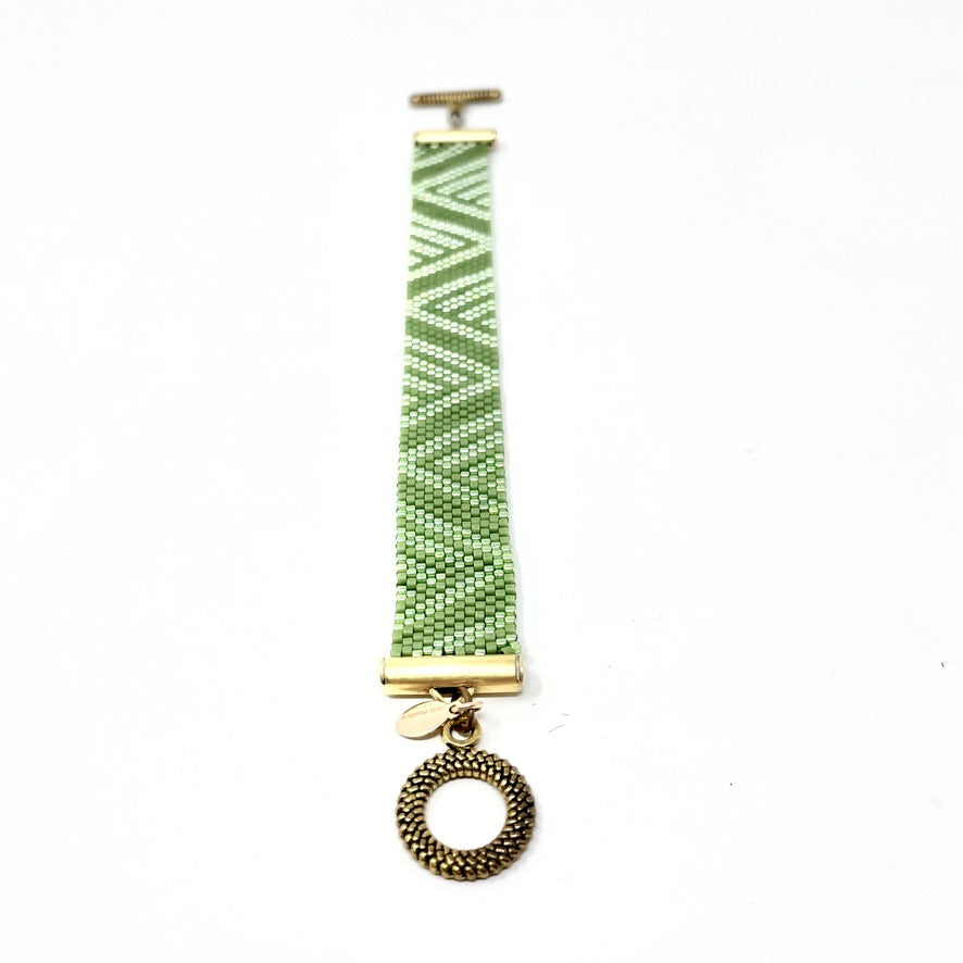 Pollack Glass Beaded Bracelet