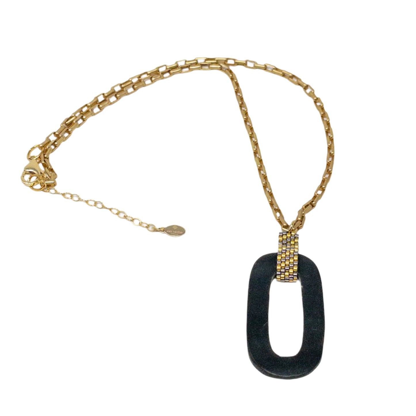 Oval & Peyote Stitched Necklace