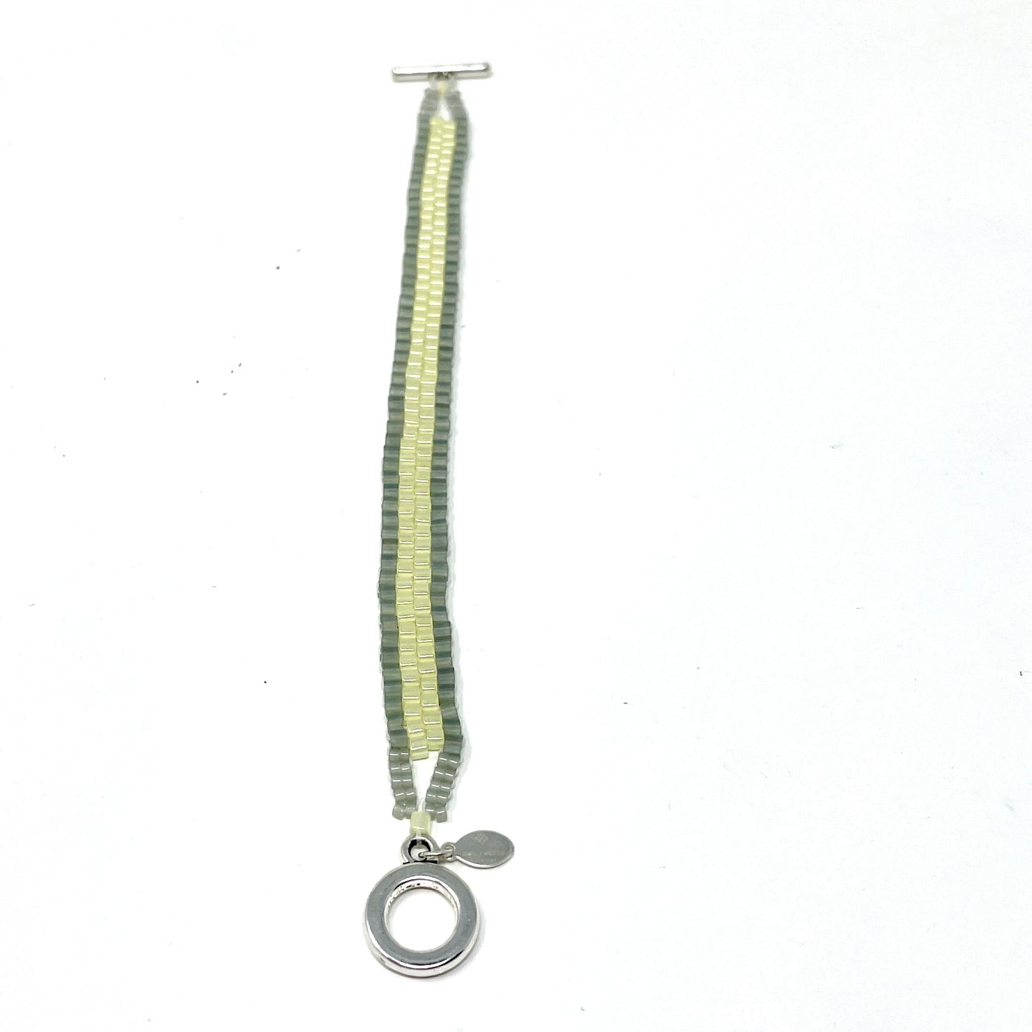 Cube Peyote Bracelet - stripe