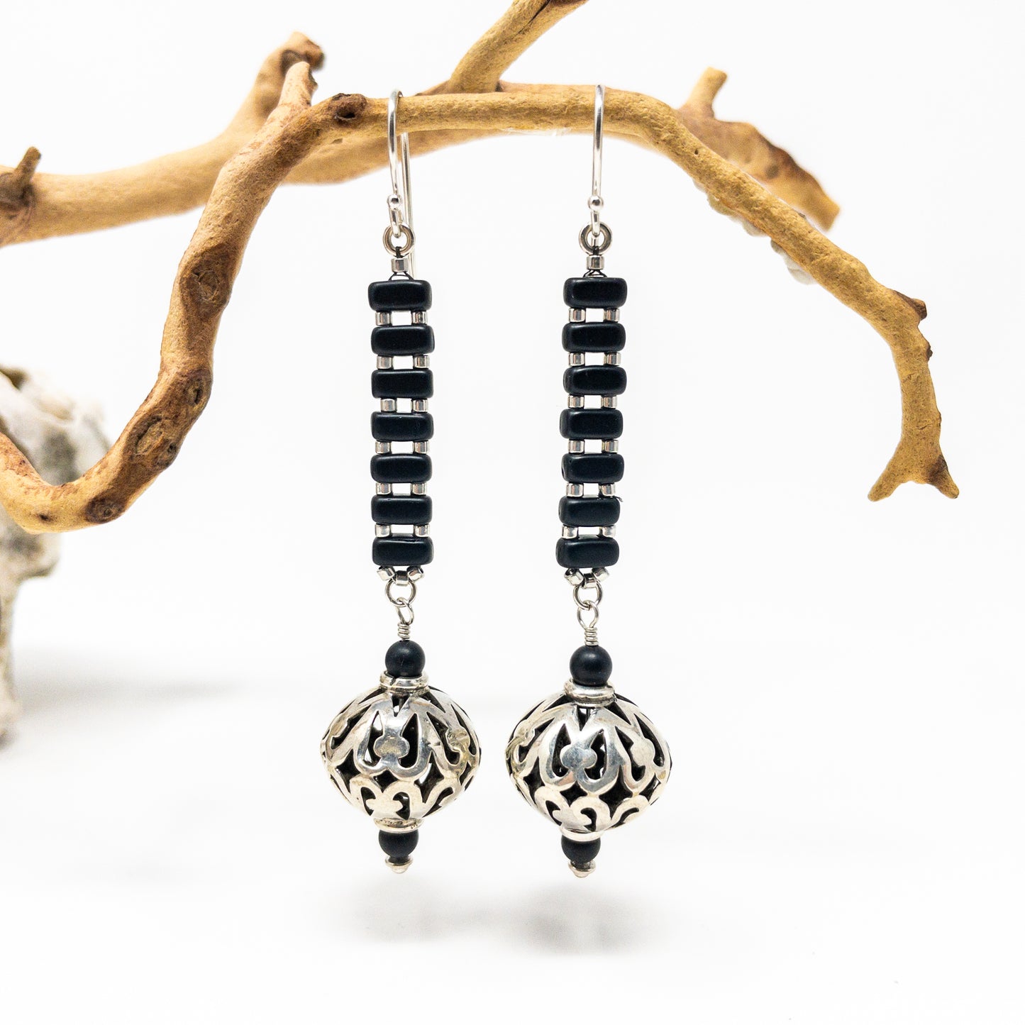 Czech Glass & Bali Silver