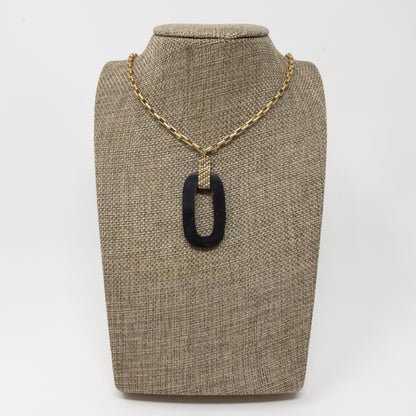 Oval & Peyote Stitched Necklace