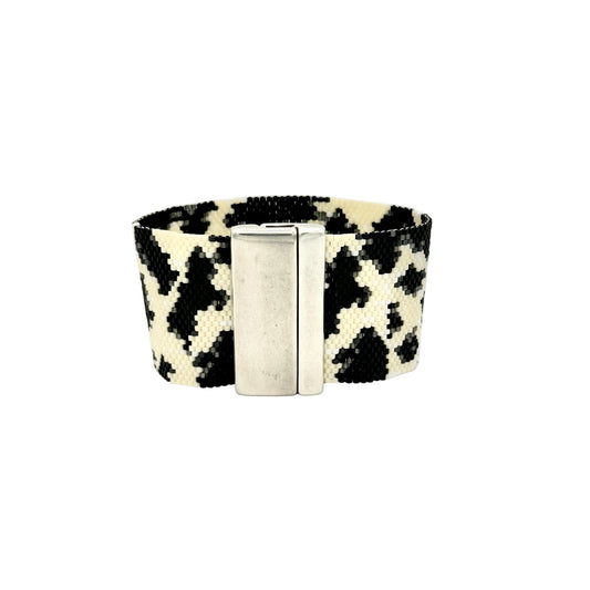 Holstein Beaded Cuff