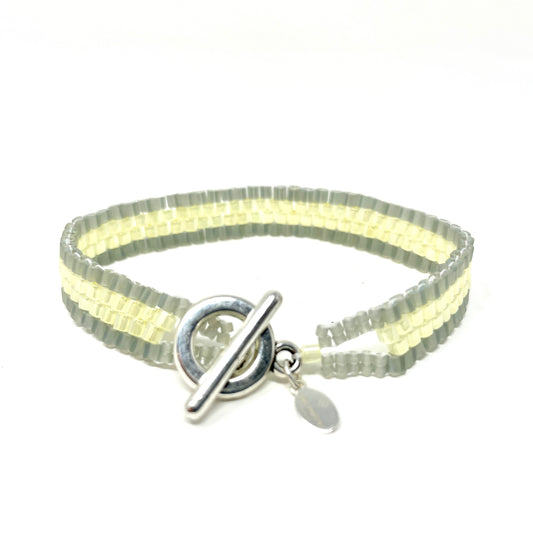 Cube Peyote Bracelet - stripe