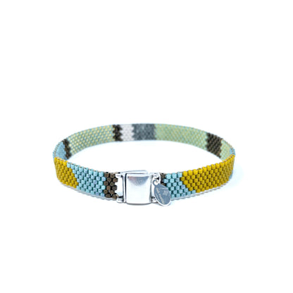 Circle Jacquard - Skinny - River colors
