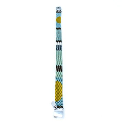 Circle Jacquard - Skinny - River colors